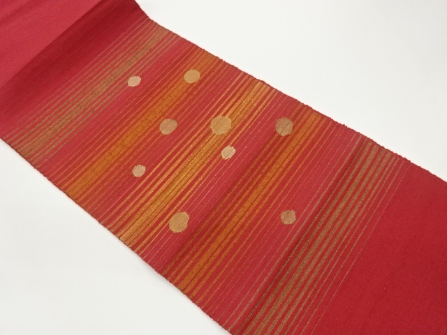 JAPANESE NAGOYA OBI / TSUMUGI / WOVEN ROUNDEL